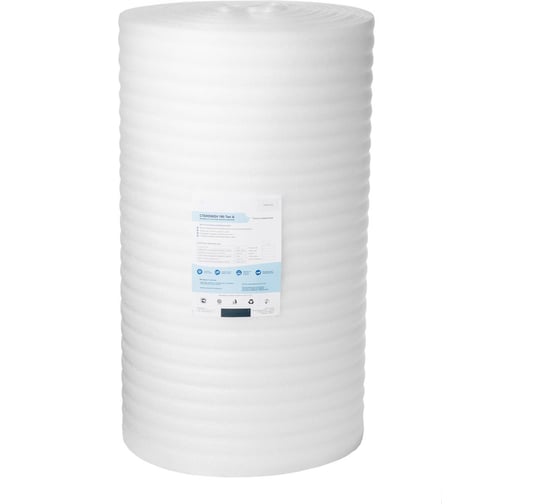 Изображение товара Подложка из вспененного полиэтилена Стенофон 3,5 мм 1,05x20 м вентилируемая 19336