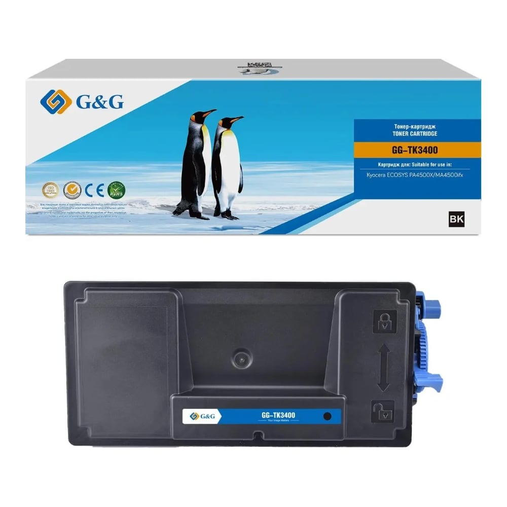 Изображение товара Картридж лазерный G&G GG-TK3400 для Kyocera 12500 страниц черный