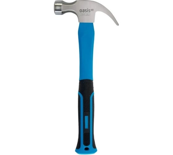 Изображение товара Молоток-гвоздодер с обрезиненной фибергласовой рукояткой OASIS 250г 103010704003