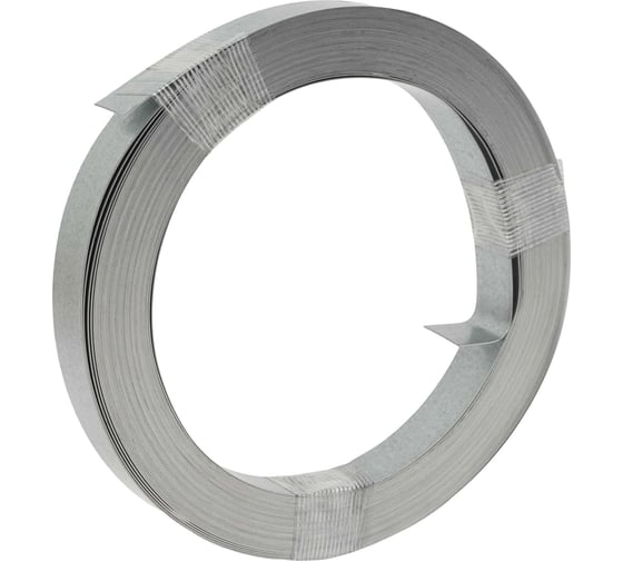 Изображение товара Рулонная упаковочная оцинкованная лента 20х0.5мм 20м Gigant 123932