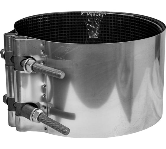 Изображение товара Хомут ремонтный (муфта свёртная) ВЗПА из нержавеющей стали Ду 250 ОД (271-281) L=200 РА-00278