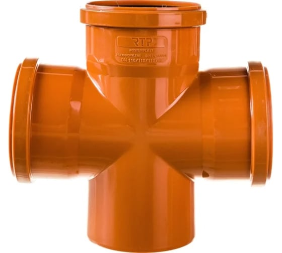 Изображение товара Крестовина ООО ПКФ Сварком 87 д= 110/110/110 рыж. цв. СанТех s028171