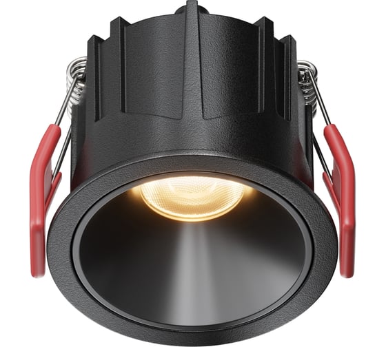 Изображение товара Встраиваемый светильник MAYTONI Alfa LED черный DL043-01-10W2.7K-RD-B