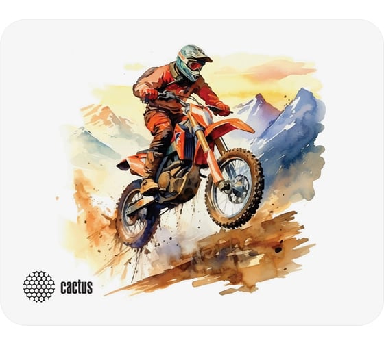 Изображение товара Коврик для мыши CACTUS Motobike 250x200x3 мм CS-MP-D12S 2075304