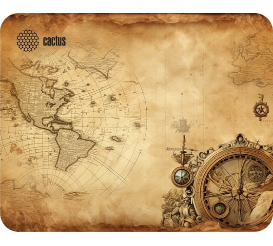 Изображение товара Коврик для мыши CACTUS Vintage map 250x200x3 мм CS-MP-D10S 2075301
