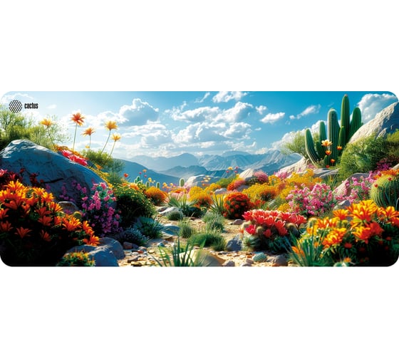 Изображение товара Коврик для мыши CACTUS Desert landscape 900x400x3 мм CS-MP-PRO15XXL 2075310