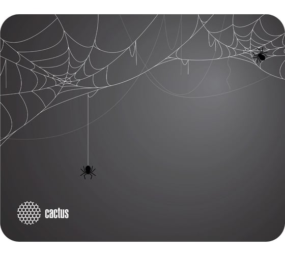 Изображение товара Коврик для мыши CACTUS Spider gray черный 250x200x3 мм CS-MP-D13S 2075306