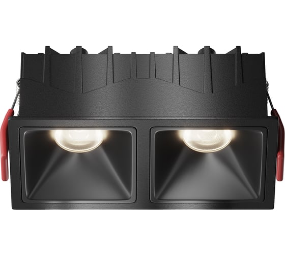 Изображение товара Встраиваемый светильник MAYTONI Alfa LED черный DL043-02-10W4K-SQ-B-1