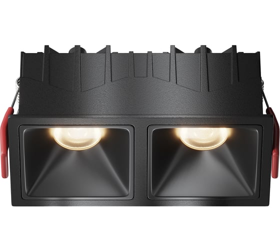 Изображение товара Встраиваемый светильник MAYTONI Alfa LED черный DL043-02-10W3K-SQ-B-1