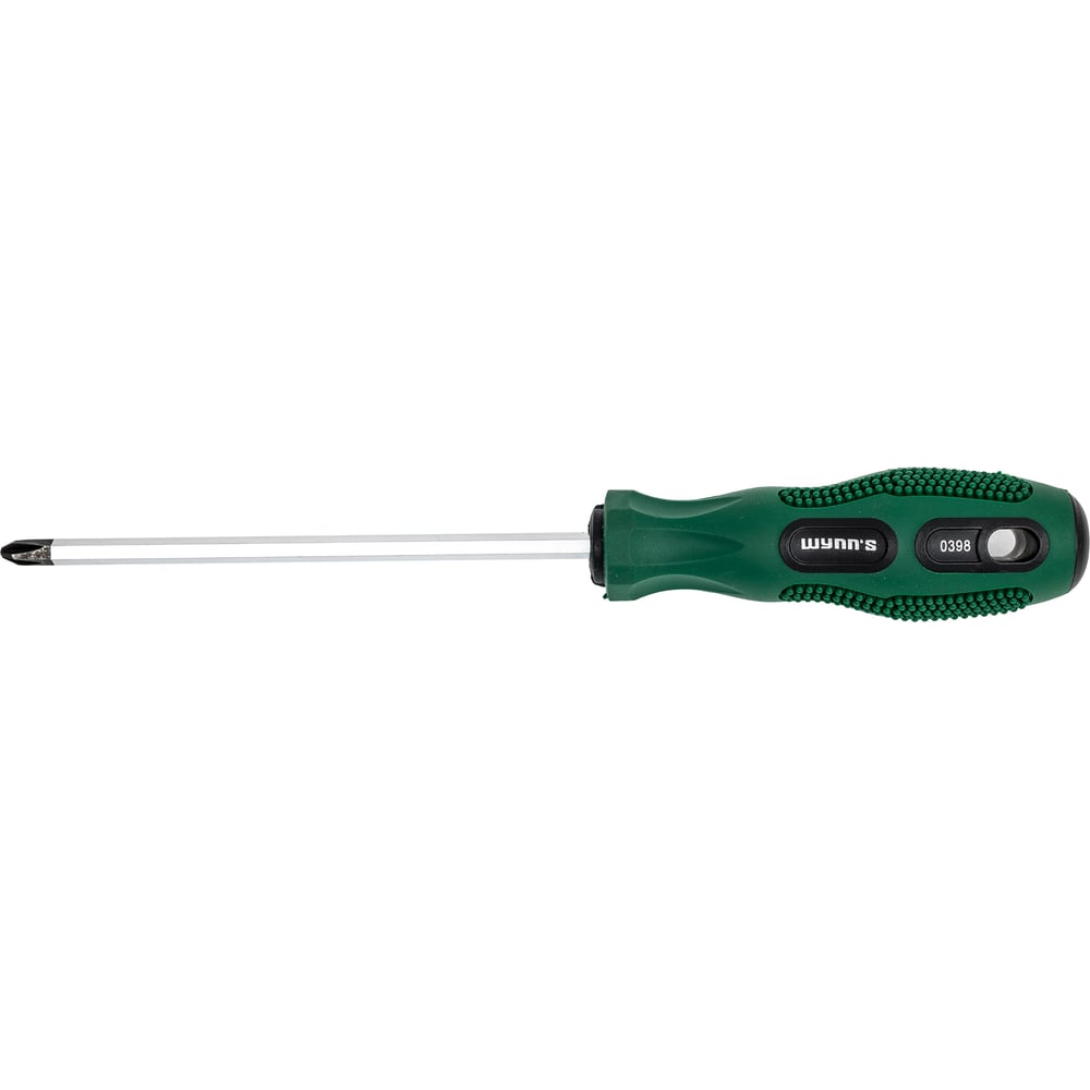 Изображение товара Отвертка WYNNS PH1 CrV 125 мм, двухкомпонентная рукоять, желто-зеленый