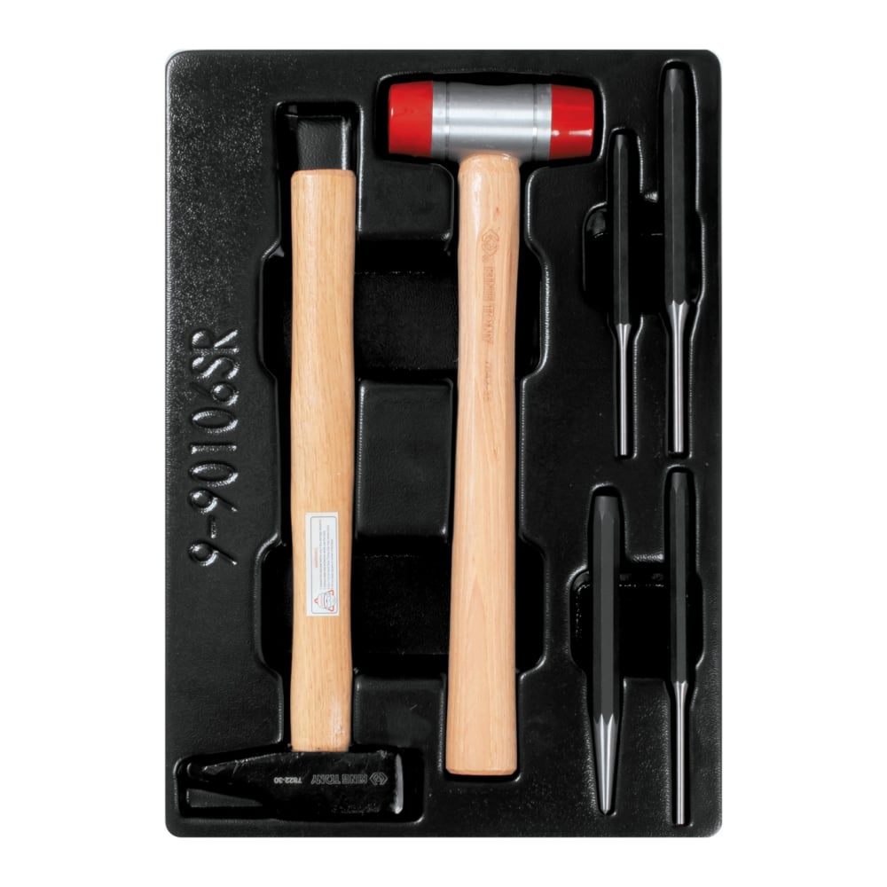 Изображение товара Набор выколоток керн молотки KING TONY 6 предметов 9-90106SR02