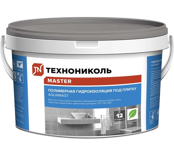 Изображение товара Гидроизоляция полимерная Технониколь AquaMast под плитку, 5 кг TN781607