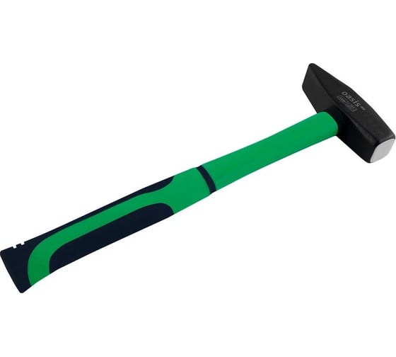 Изображение товара Молоток слесарный с обрезиненной фибергласовой рукояткой OASIS Eco 1000г 103010602007