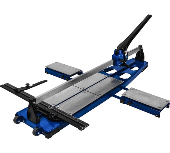 Изображение товара Плиткорез ручной  КОБАЛЬТ 1050x18 мм, монорельс, литое осн-е, 2 вынос. ноги, каретка 10 подш., колёса., ролик ВК8 TIN 22x6х6 мм 919-371