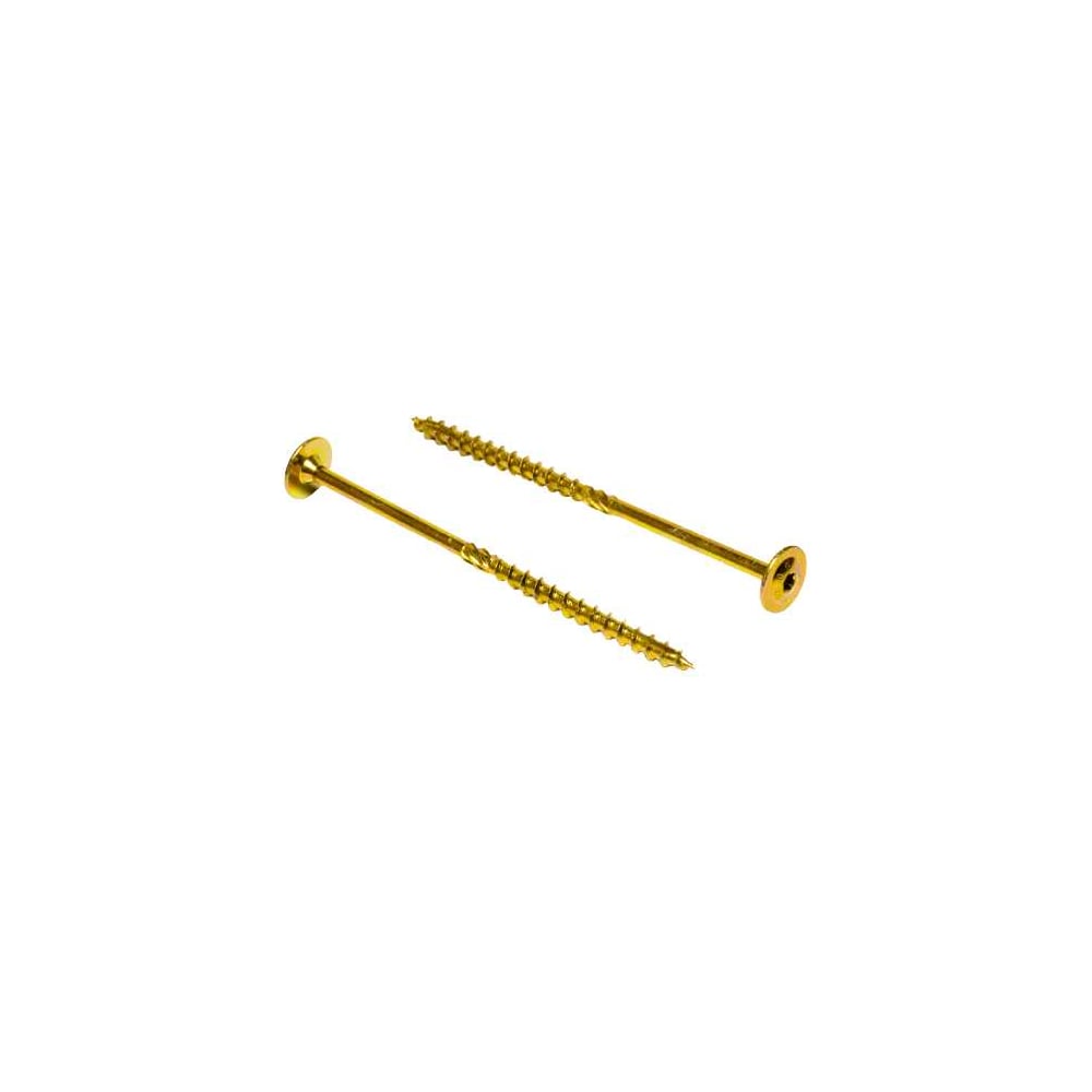 Изображение товара Конструкционный саморез HIMTEX 6x40 желтый Тарельчатая голова