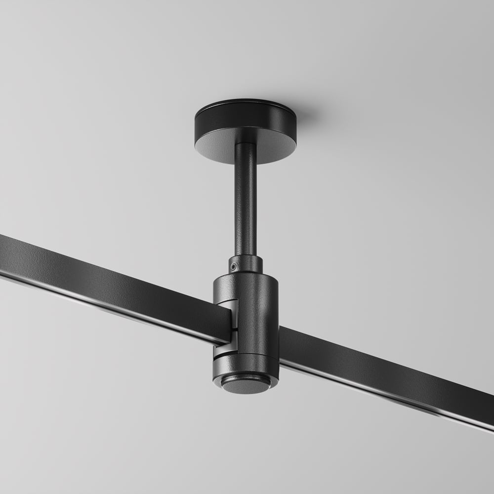 Изображение товара Крепление потолочное MAYTONI Short одинарное 78мм черное для трековых шинопроводов