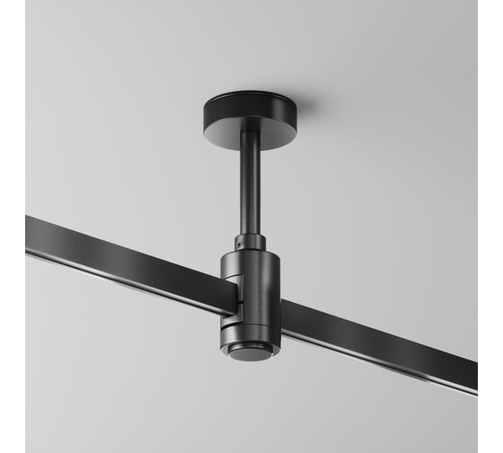 Изображение товара Крепление потолочное MAYTONI Short 78мм с вводом питания черный FLARITY TRA156C-B1-B