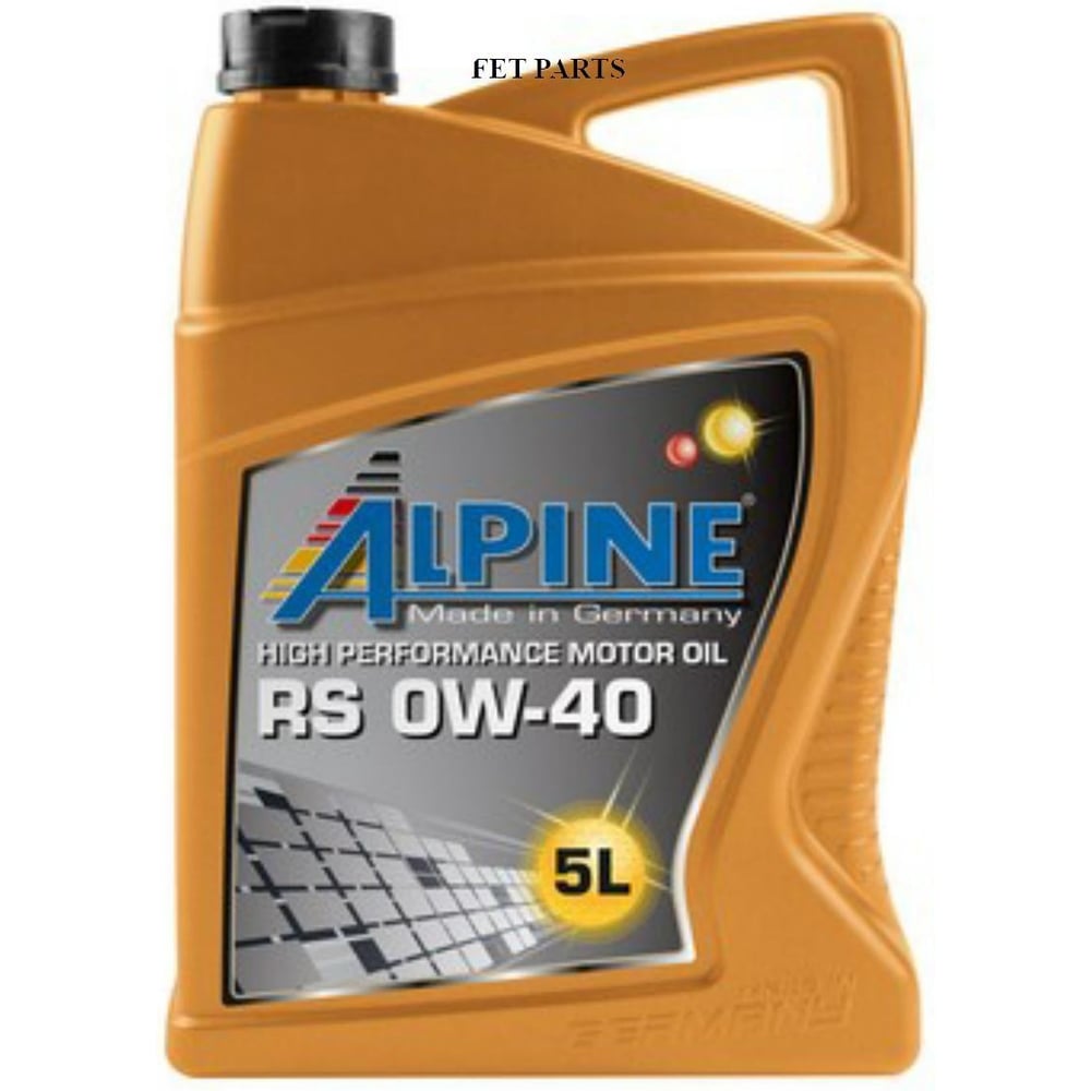 Изображение товара Масло моторное Alpine RS 0W-40 5 литров синтетическое для легковых автомобилей