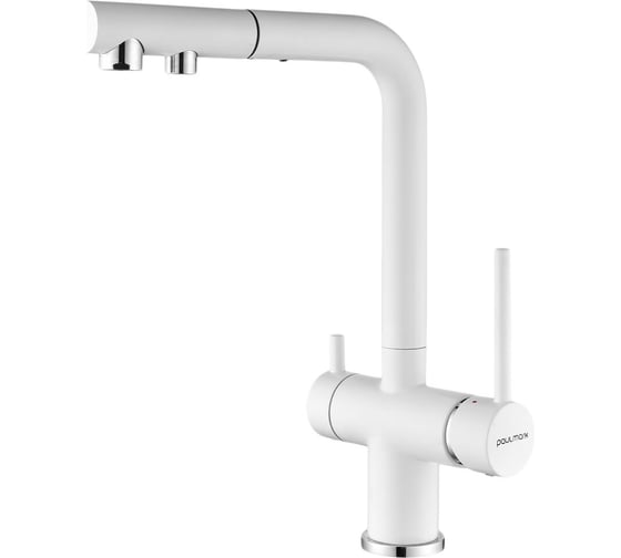 Изображение товара Смеситель для кухни Paulmark SERPENTINE, белый матовый, (WH), Se213222-431