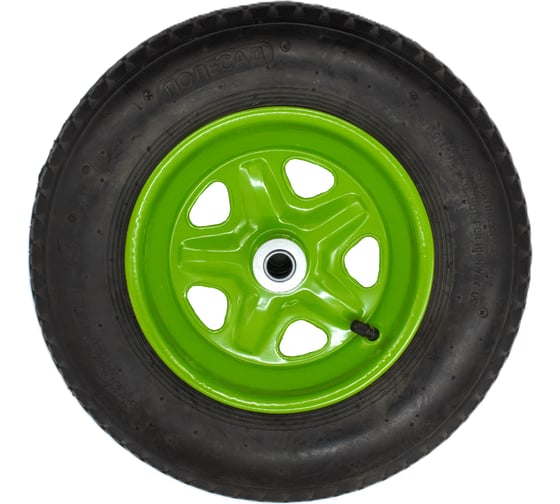 Изображение товара Колесо к тачке пневматическое ПОЛЕСАД 4.00-8, 16мм (5/90) 023696