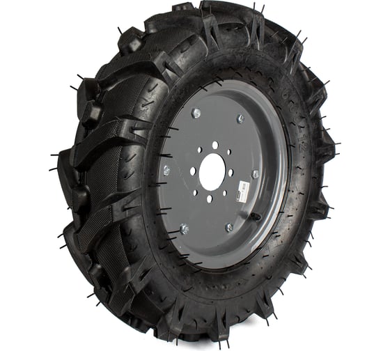 Изображение товара Колесо к мотоблоку ПОЛЕСАД 6.00-12, елочка, диск 4 отверстия, (2/20) 023682