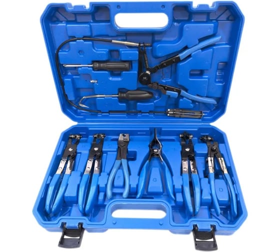 Изображение товара Набор щипцов для демонтажа пружинных хомутов патрубков МАЯКАВТО 9 предметов 4013вт