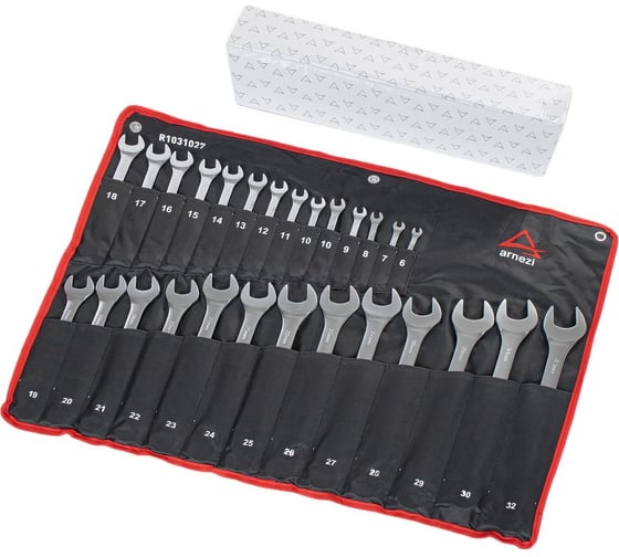 Изображение товара Набор ключей комбинированных ARNEZI 27пр. в сумке (6-32) R1031027