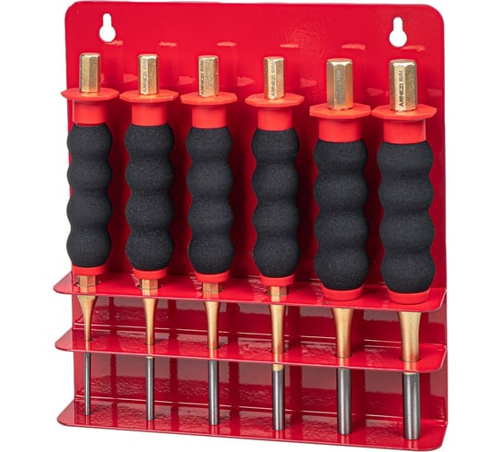 Изображение товара Набор выколоток Arnezi 6 пр. с держателем на стену R4030330