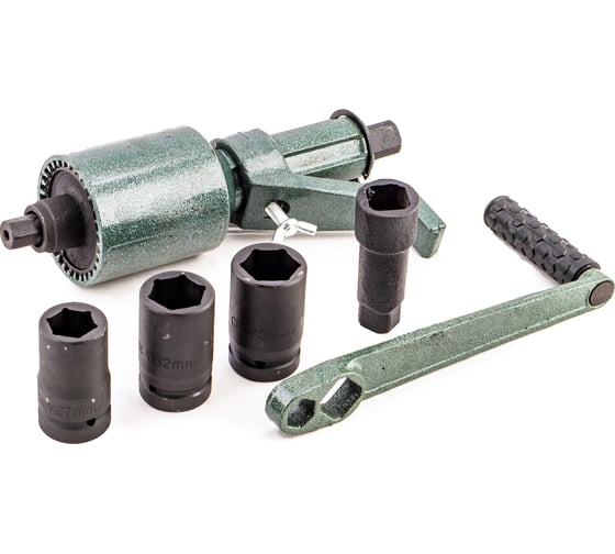 Изображение товара Гайковерт TopAuto усилитель крутящего момента 300 мм, на подшипниках, двухскоростной, с 3 головками (33,32,27) LW-300DS/3S