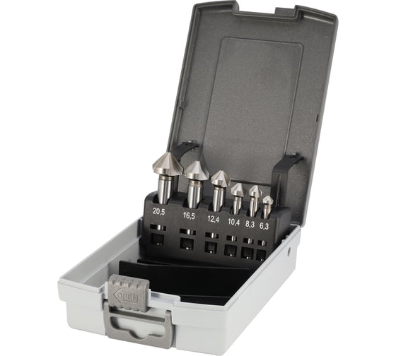 Изображение товара Набор зенковок H-Tools 90гр. 6.3-20.5мм DIN335C 3z HSSE-Co5 6шт 102152EHT