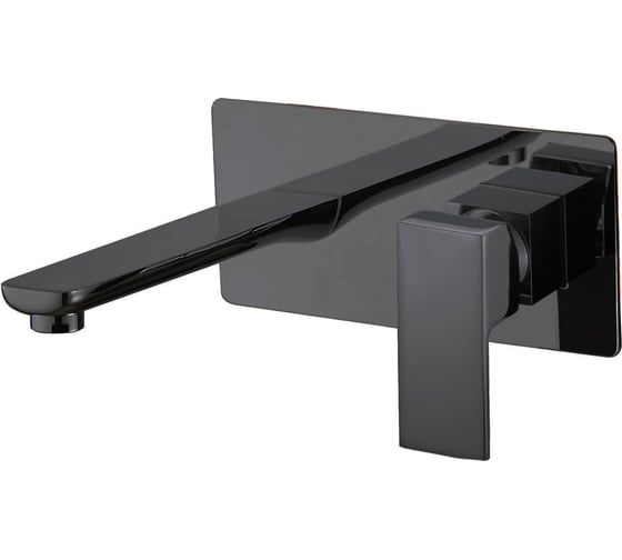 Изображение товара Встраиваемый смеситель для умывальника D-Lin латунь, черный D185201-A