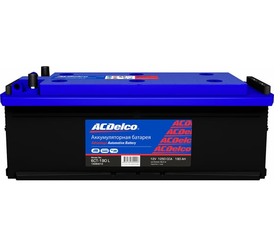 Изображение товара Аккумулятор ACDelco GM Advantage 6СТ-190 LЗ прямая полярность 19380012