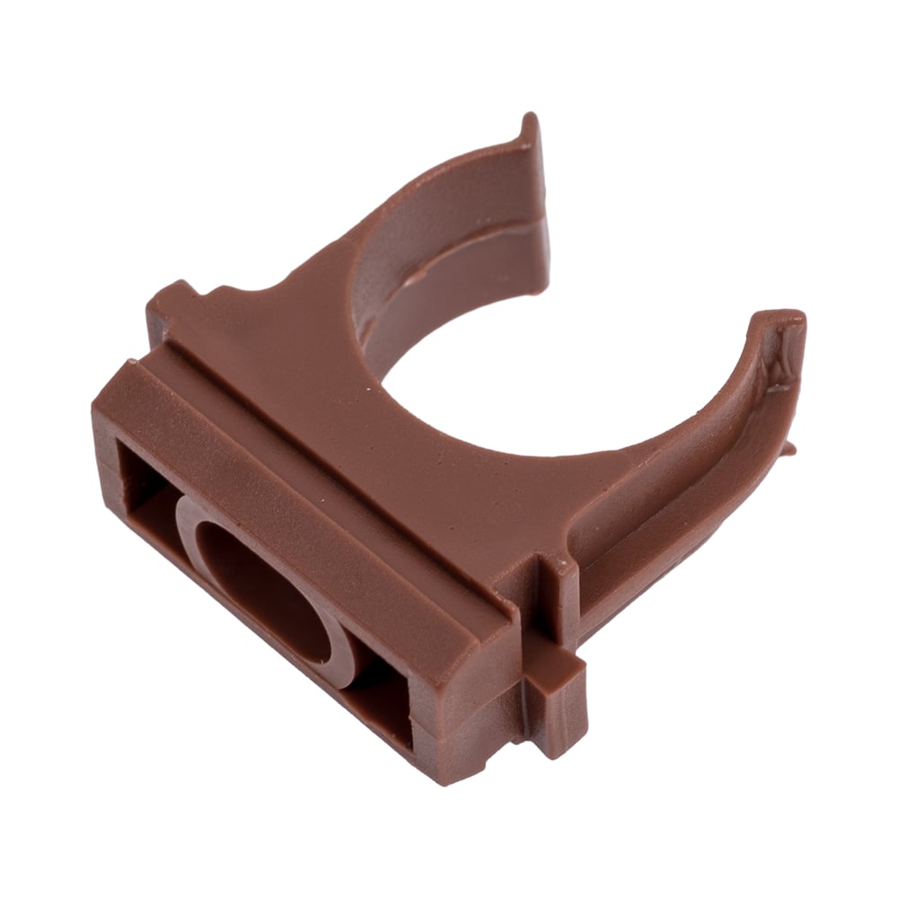 Изображение товара Крепеж-клипса для труб KOPOS под темное дерево, d20 мм 5320 (W10) PF-5320_W10