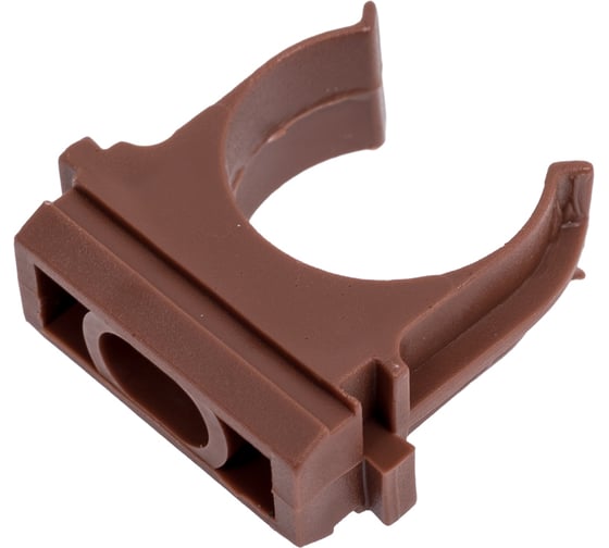 Изображение товара Крепеж-клипса для труб KOPOS под темное дерево, d20 мм 5320 (W10) PF-5320_W10