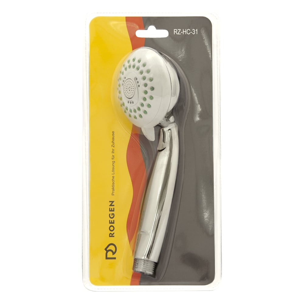 Изображение товара Лейка ROEGEN C3 с тремя режимами, хром, пластик, 1/2M, 140х80х280 мм