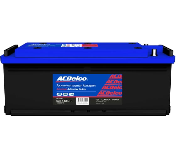 Изображение товара Аккумулятор ACDelco GM Advantage 6СТ-140 LЗ (R) обратная полярность 19380015