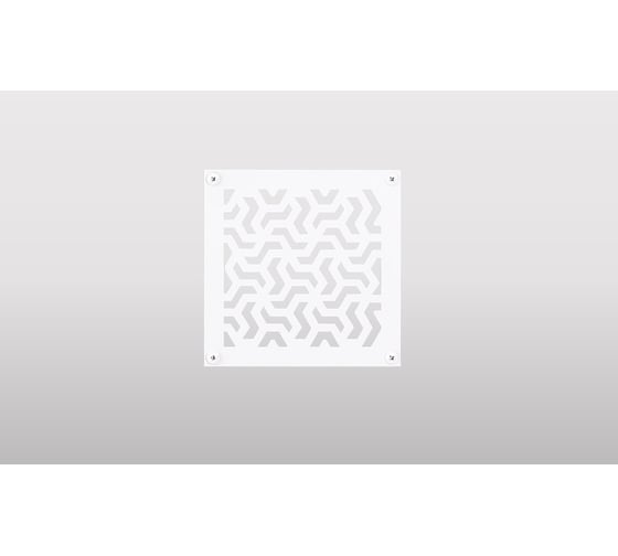 Изображение товара Накладка для вентиляции ООО СКП Лава 300*300, белый ВРК-006Б