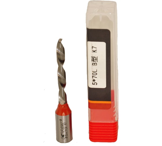 Изображение товара Сверло монолитное для глухих отверстий KWS HWМ 5х43х70 L K7 4093-05955-99975402