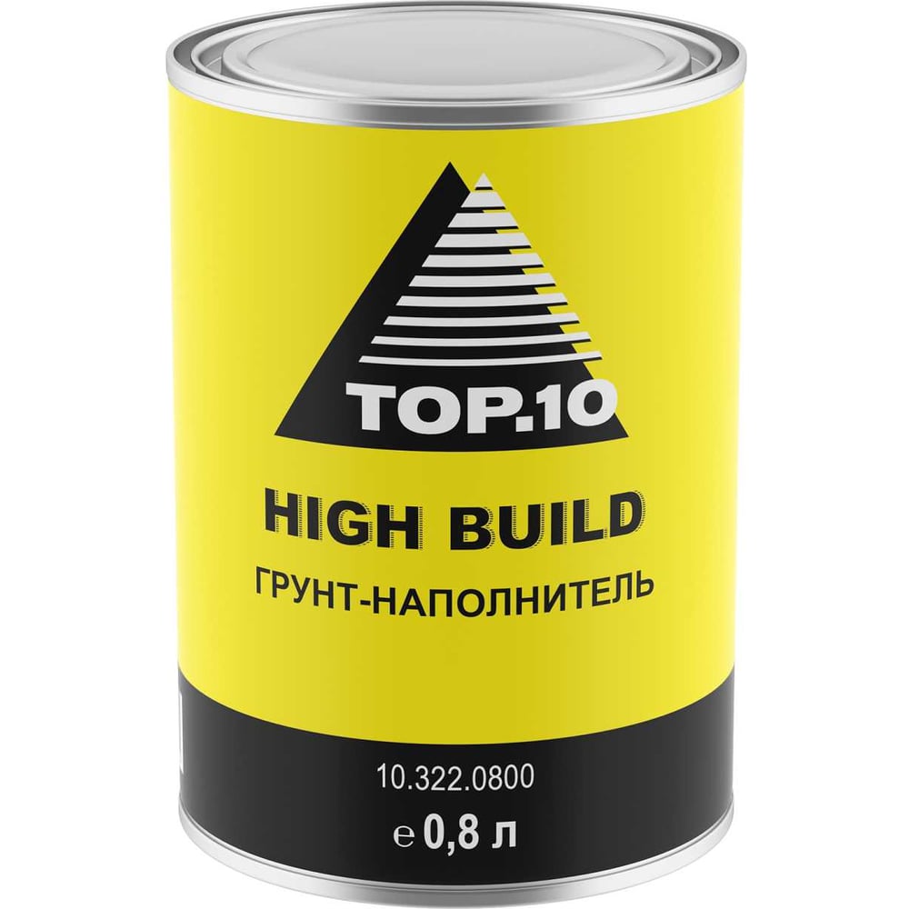 Изображение товара Грунт-наполнитель TOP.10 HIGH-BUILD 0,8л, черный 10.322.0800 10.322.0800