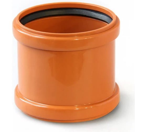 Изображение товара Муфта ООО ПКФ Сварком д=160 с кольцом рыж. цв. СанТех s005030