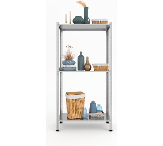 Изображение товара Стеллаж Everest Lite-50-30/75/150-3-C разборный оцинкованный STC50/30/75/150/3Zn