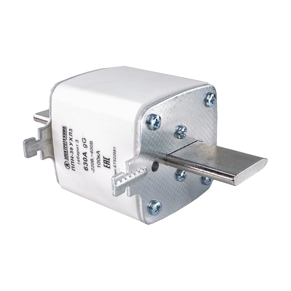 Изображение товара Плавкая вставка Электротехник ППН-39 УХЛ3 630А для силовых цепей