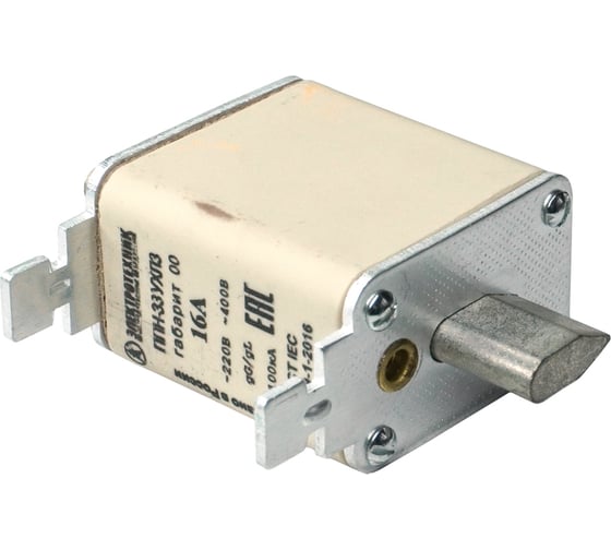 Изображение товара Плавкая вставка Электротехник ППН-33 УХЛ3, 16А, габарит 00, IP00 ET522683