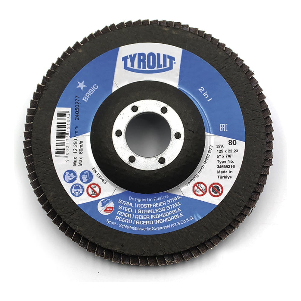 Изображение товара Шлифовальный круг Tyrolit 125x22.23 для металлов