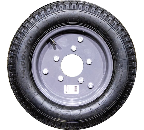 Изображение товара Колесо ПОЛЕСАД для телеги Т-9 КД-410 Шоссе 4*10, 5 отверстий 020683