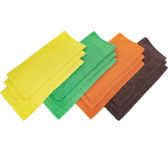 Изображение товара Набор салфеток из микрофибры ARNEZI 12 шт, размер 35x40, край ультразвук A0406024