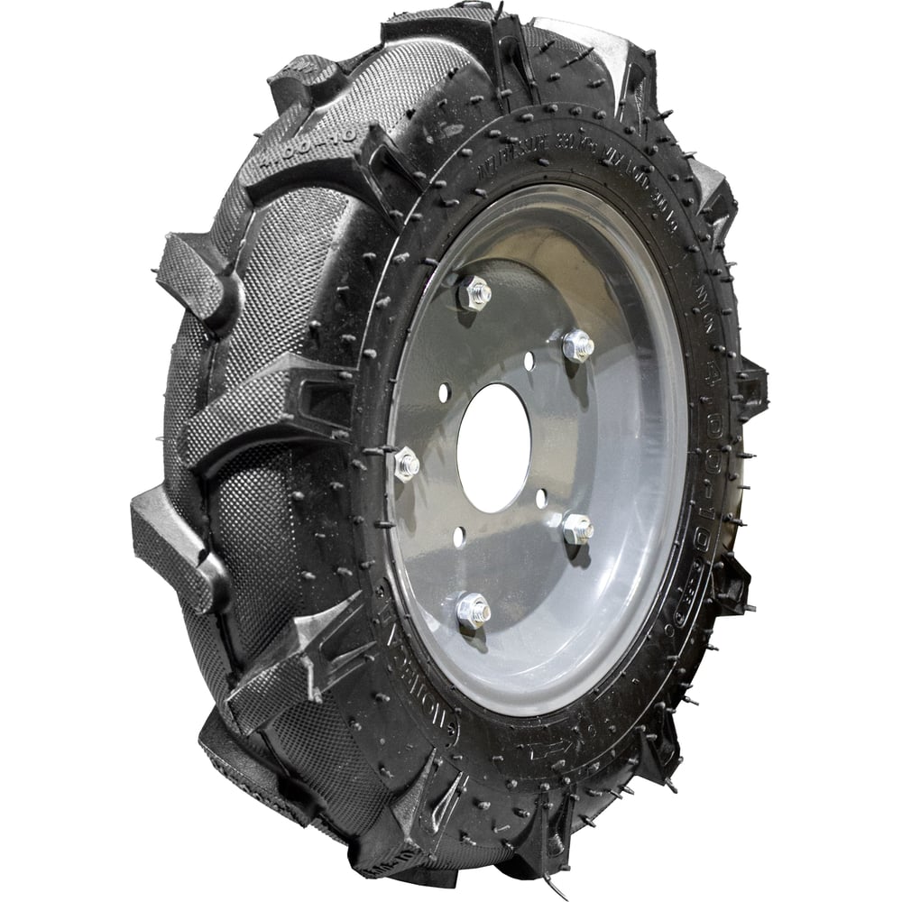 Изображение товара Колесо Полесад к мотоблоку 4.00-10 елочка диск 4 отверстия