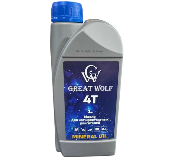 Изображение товара Масло Great Wolf для четырехтактных двигателей 4T Mineral Oil 1 л GWM-T4