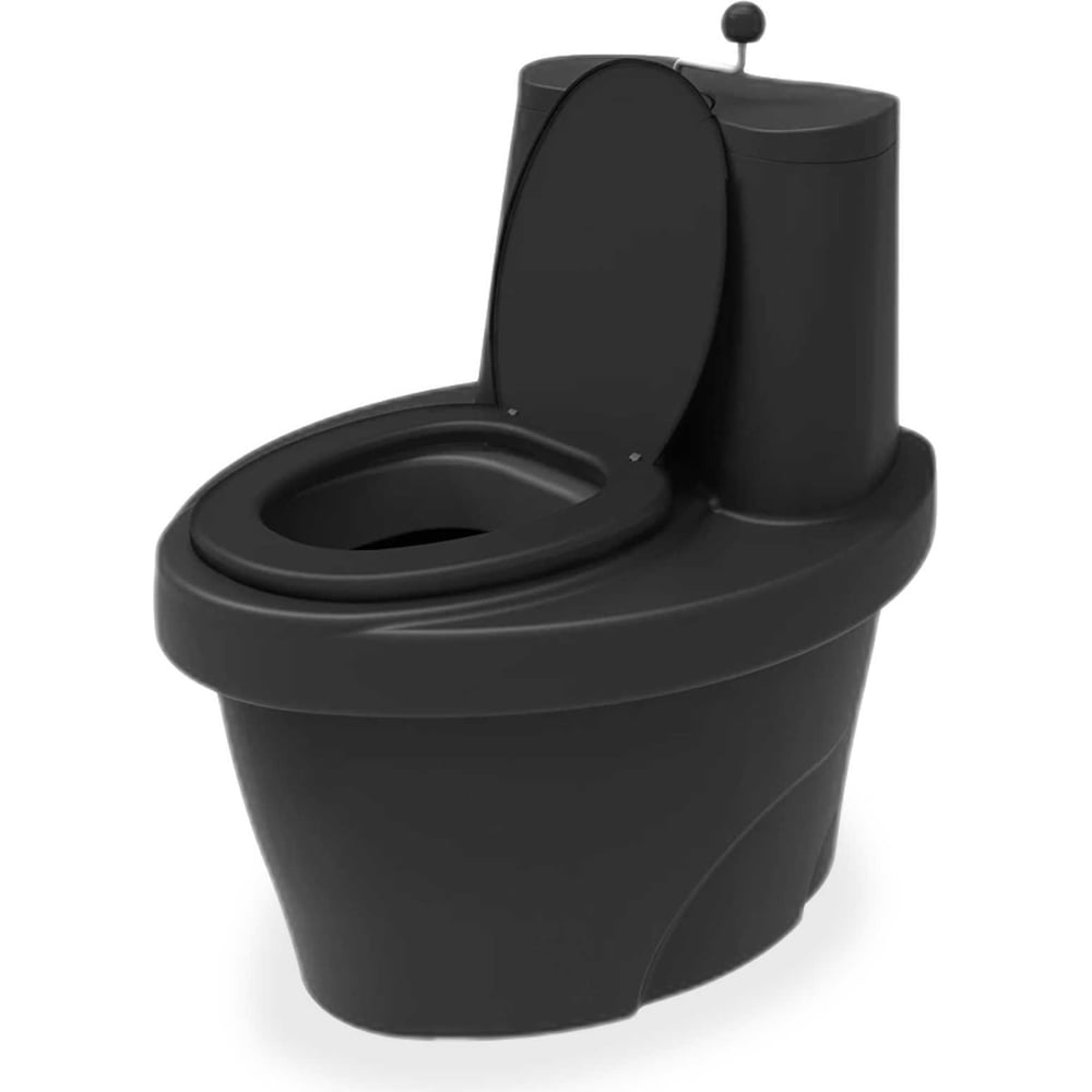 Изображение товара Торфяной туалет РАЗДОЛЬЕ Деревенька черный RZ8.470.327