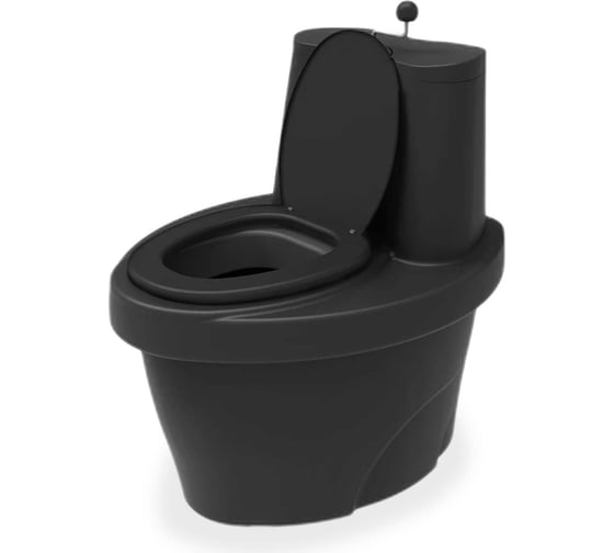 Изображение товара Туалет торфяной РАЗДОЛЬЕ Деревенька черный RZ8.470.327